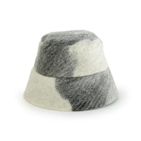 THE JG BUCKET in Milky Way Felted Wool Fabric