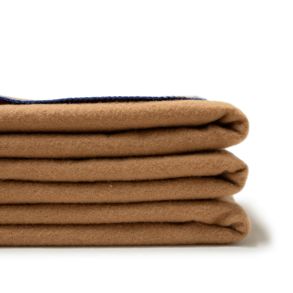 
                      
                        The JG Classic Blanket - 100% Merino in Camel
                      
                    