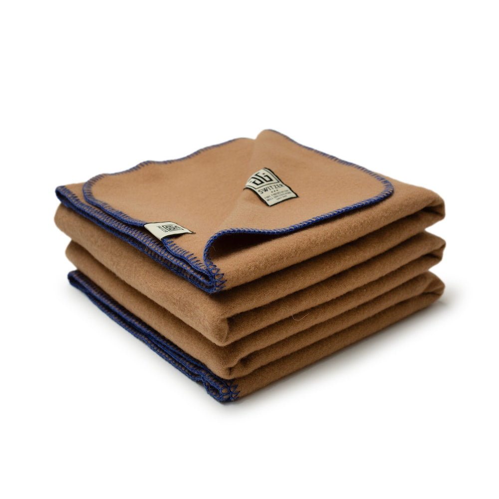 
                      
                        The JG Classic Blanket - 100% Merino in Camel
                      
                    