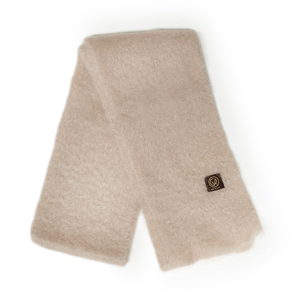 Mohair Scarf Solid - Ivory