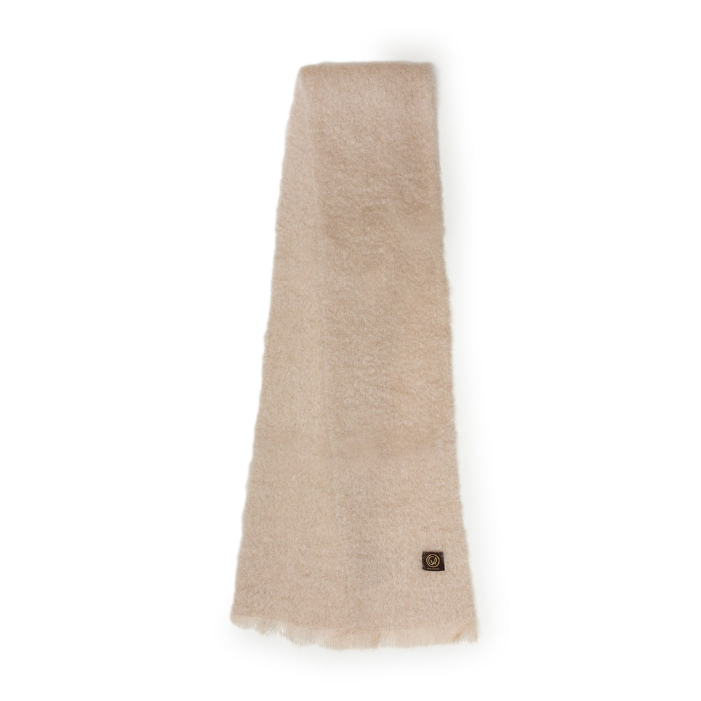 Mohair Scarf Solid - Ivory