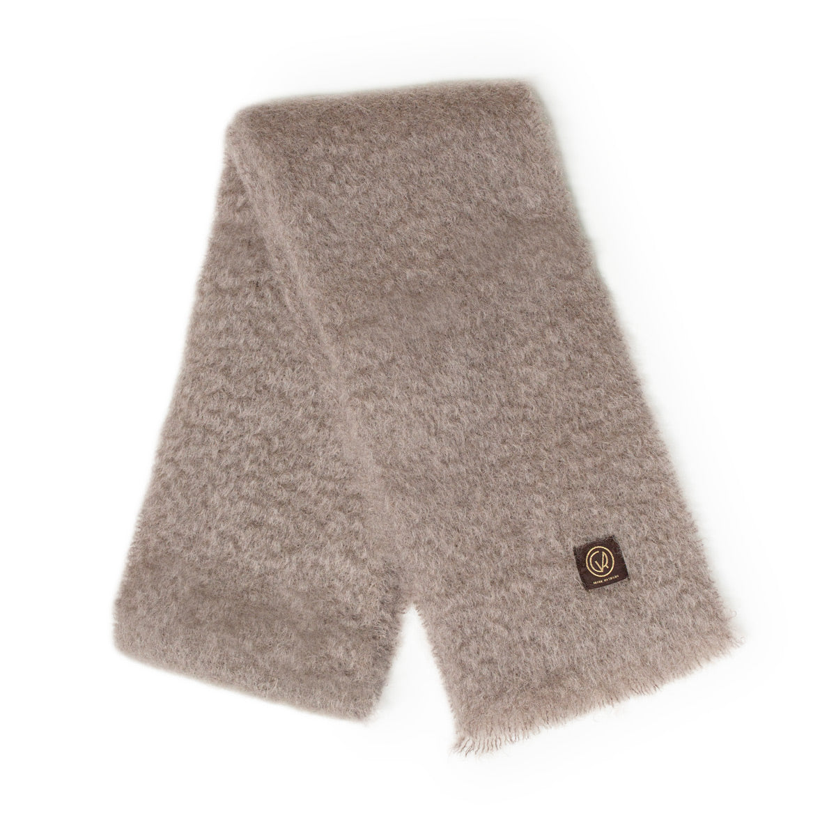 Mohair Scarf Solid - Taupe