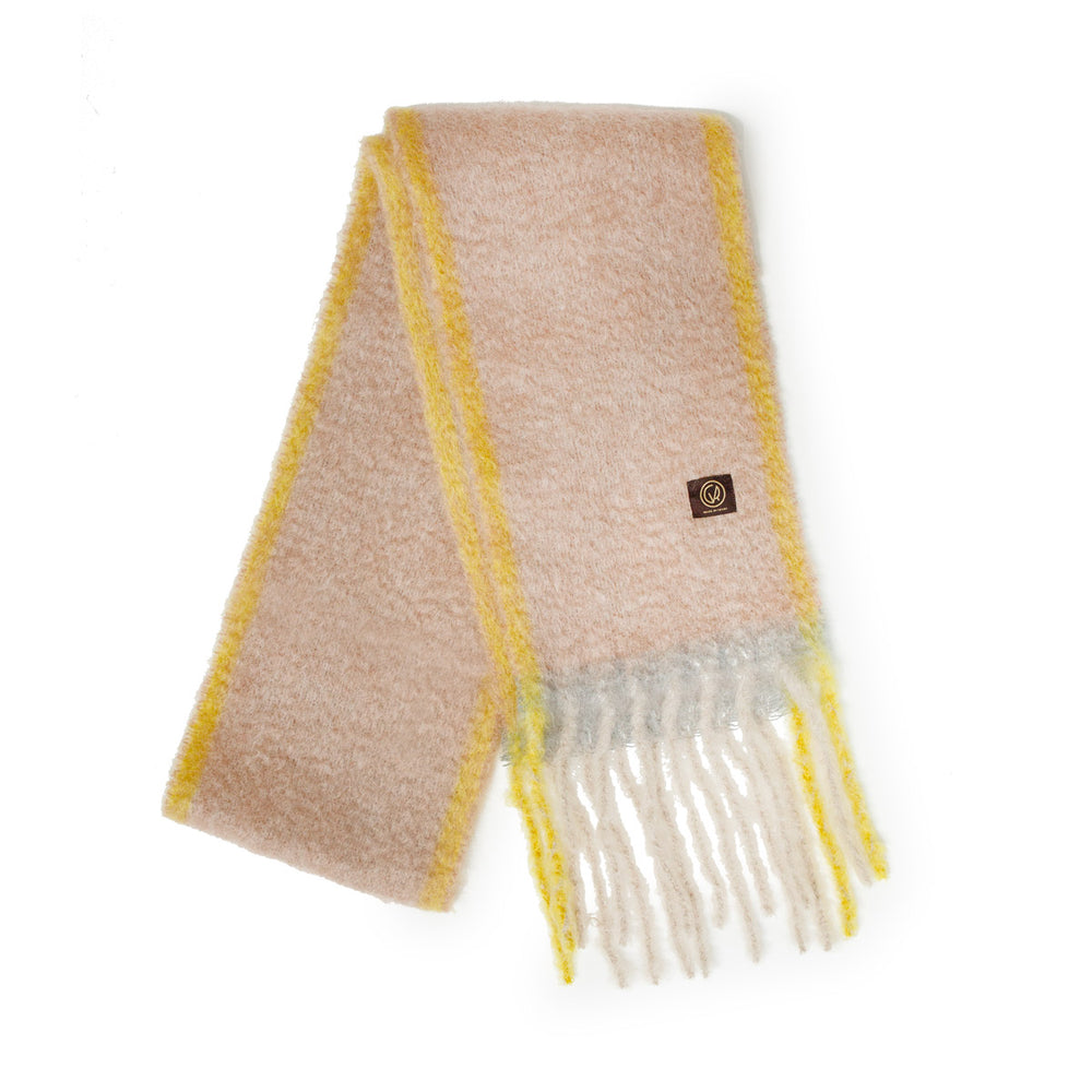 Twist Frame Mohair Scarf - Sunrise