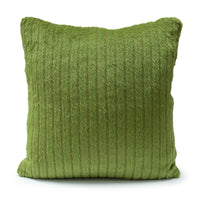 Woodlands Wool Pillow with Prima Alpaca Back in Solid Lime