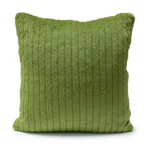 Woodland Wool Pillow with Prima Alpaca Back in Solid Lime