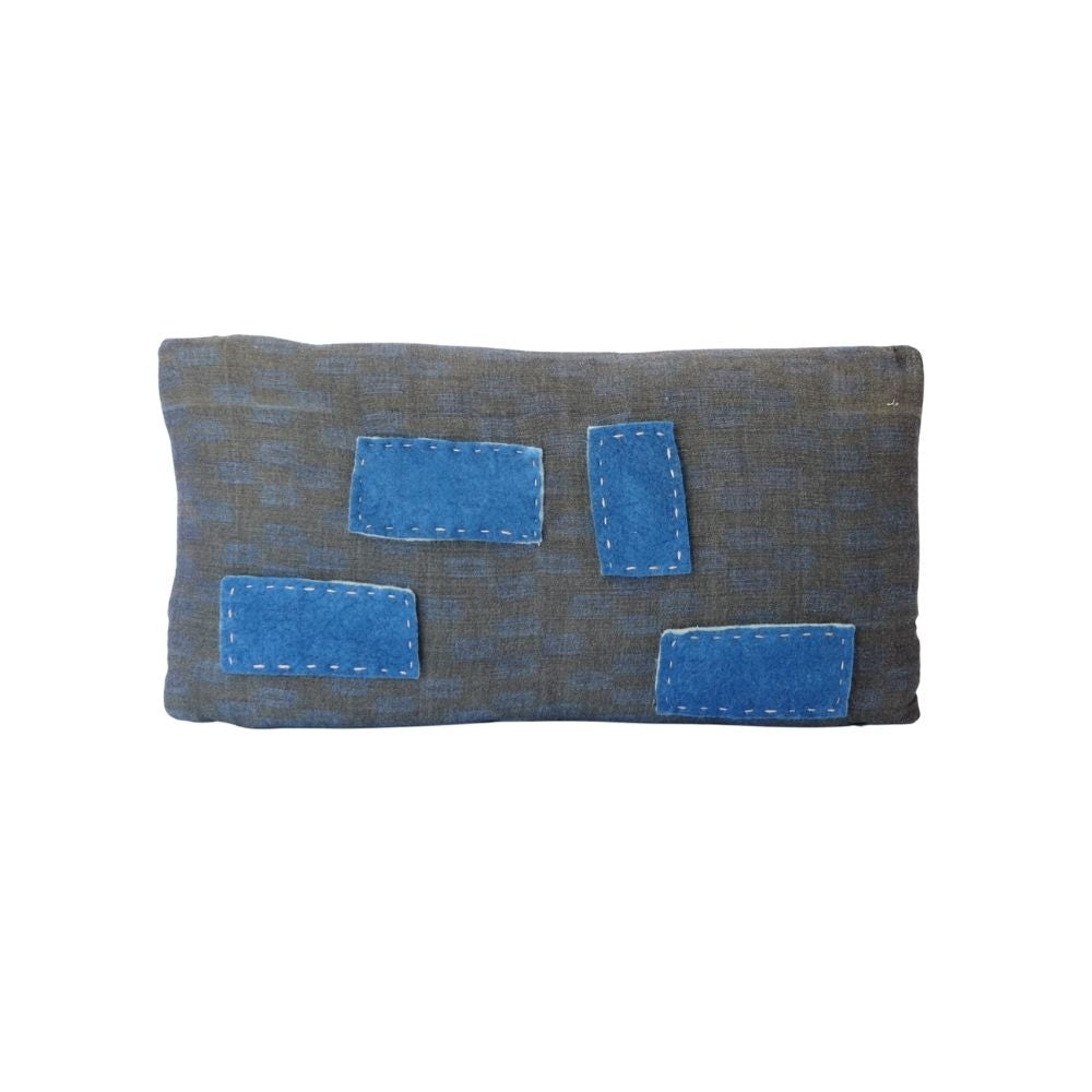 Indigo East Meets Indigo West Patchwork Pillows