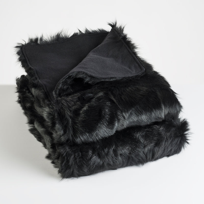 Toscana Sheep Fur Throw Lined with Cashmere/Wool blend - JG Switzer