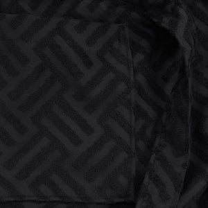 Black Crossroad Plush Terry Robe