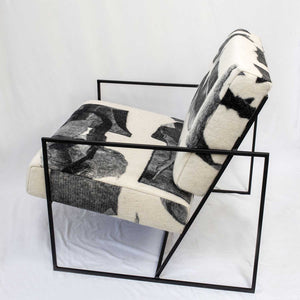 Ziggy Chair in Felted Wool Abstract Fabric by JG SWITZER