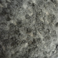 Charcoal Grey Wet Felted Curlicue Pillow - JG Switzer