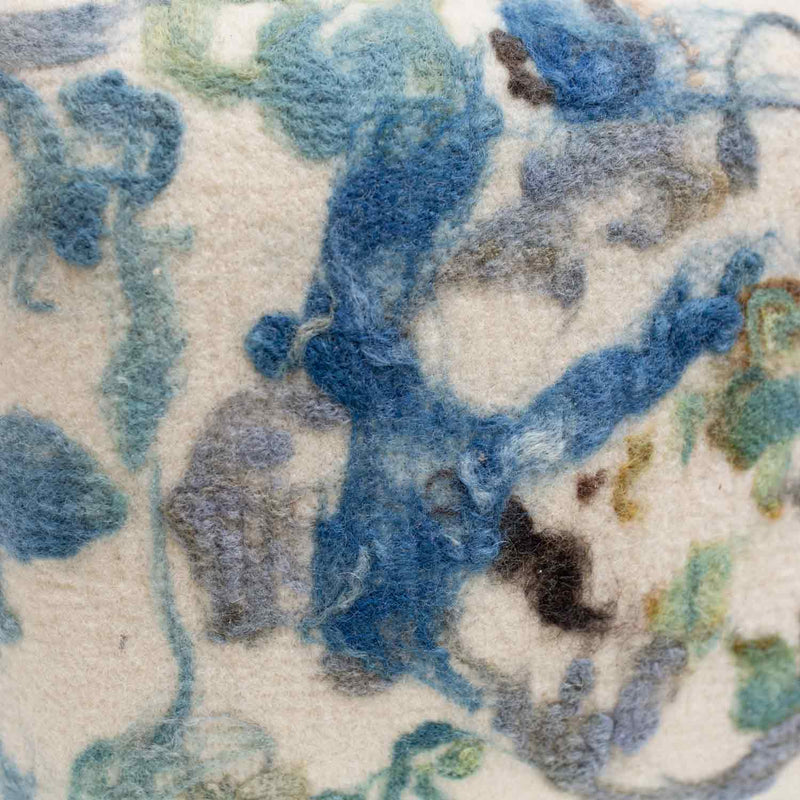 BOTANICAL Plant-Dyed Wool Lumbar Pillow - Indigo