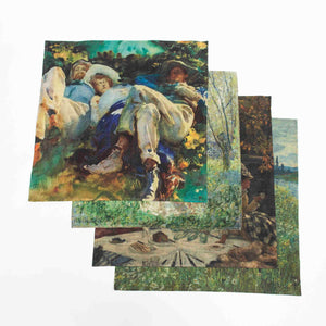 Impressionists-at-Leisure Linen Picnic Napkins