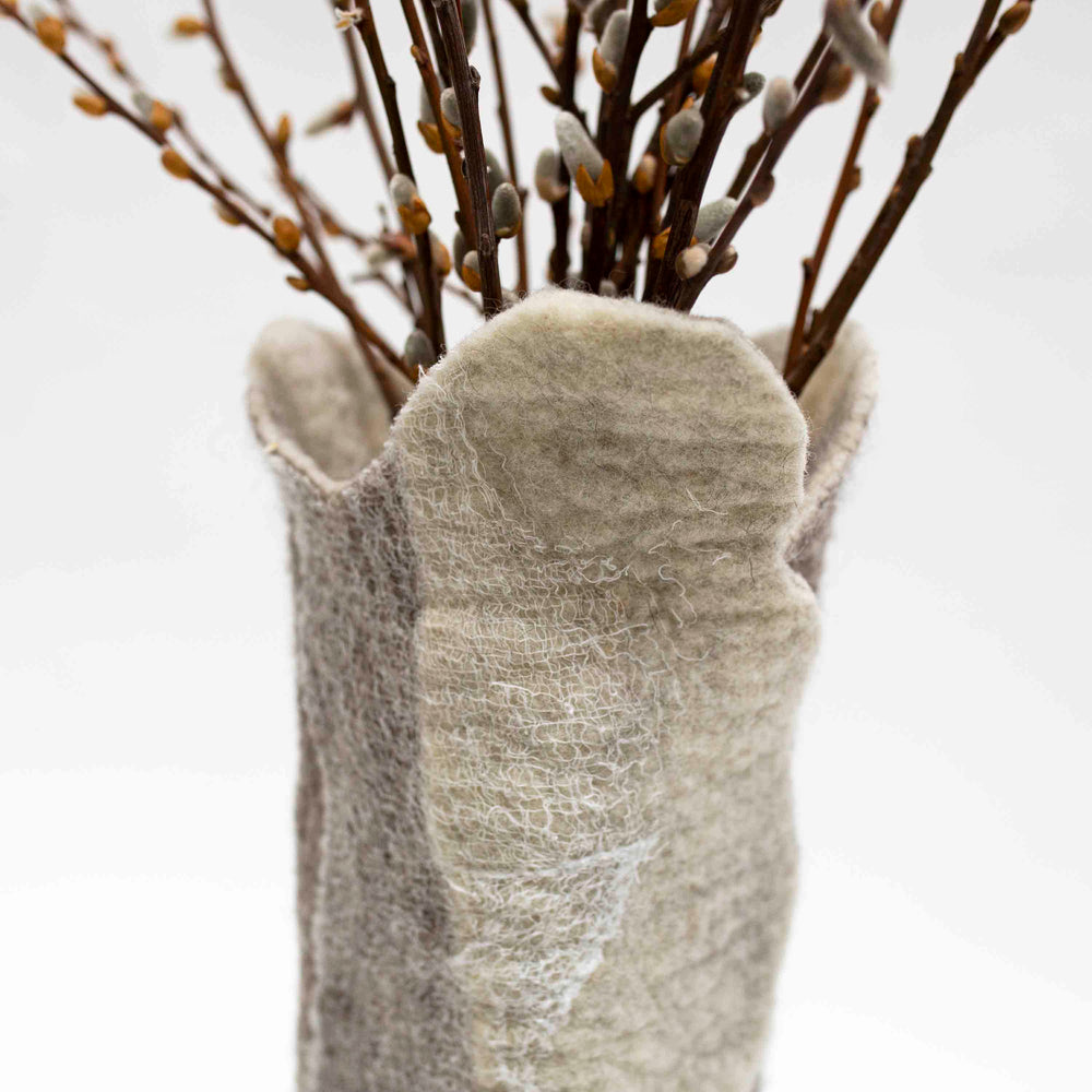 
                      
                        Grey Wool Flower Vase
                      
                    