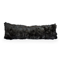 Toscana Real Sheep Fur Body Pillow in Black