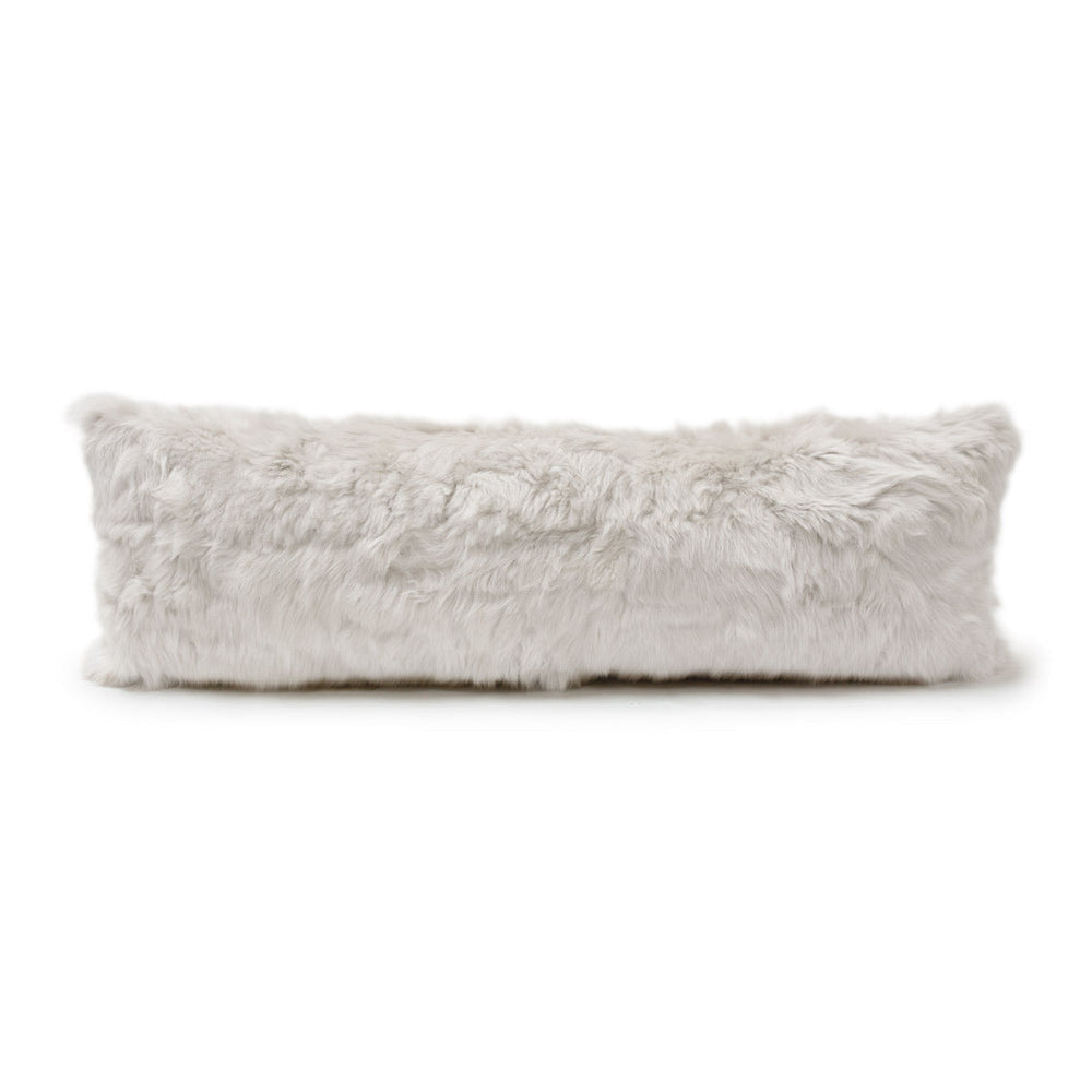 Toscana Real Sheep Fur Body Pillow in White