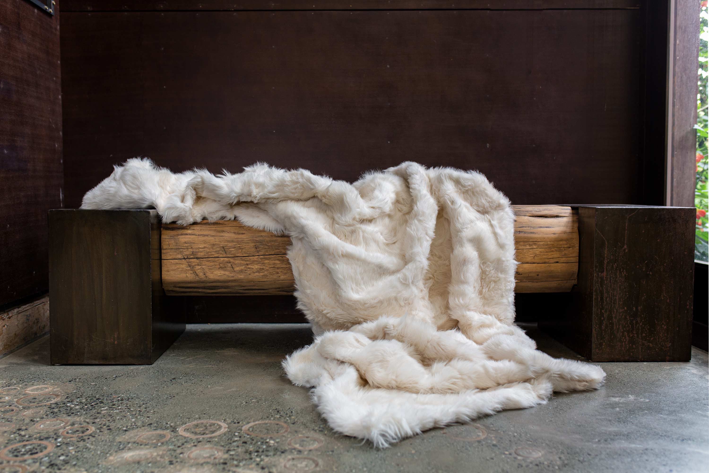 Fur lined blanket sale