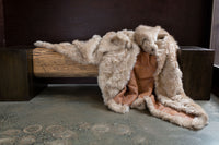 Toscana Real Sheep Fur Blanket Unlined