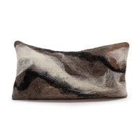 Tahoe Wool Pillow With Black Ribbon