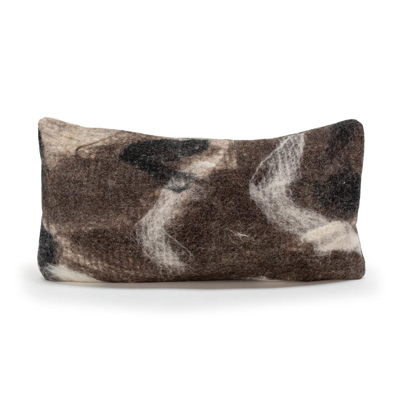 Tahoe Wool Pillow With Black Ribbon