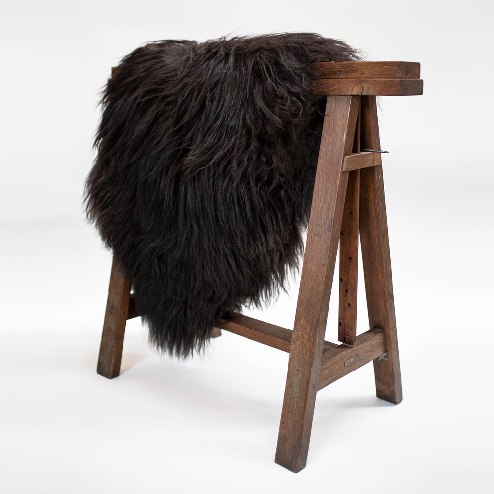 Dark Brown Icelandic Sheep Hide