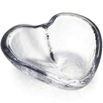 Heart Shaped Glass Hand Blown Simon Pearce Dish