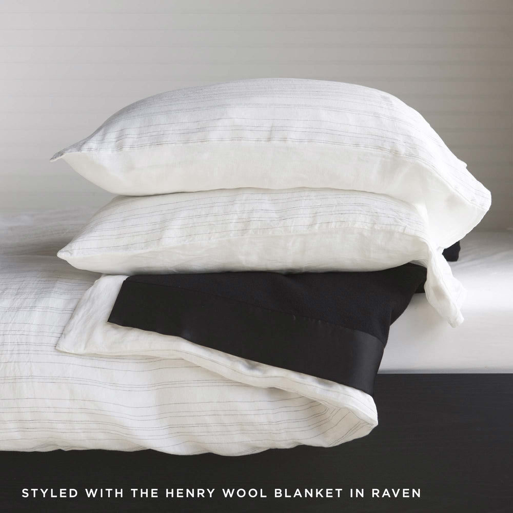 
                      
                        Ashley Linen Duvet Cover Dark Grey/Light Grey - JG Switzer
                      
                    