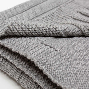 Soft 100% Merino Wool Knit Throw