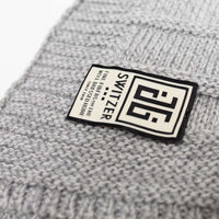 Soft 100% Merino Grey Wool Knit Throw