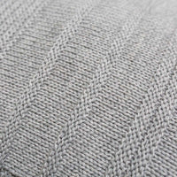 Soft Merino Knit Pillow - Grey