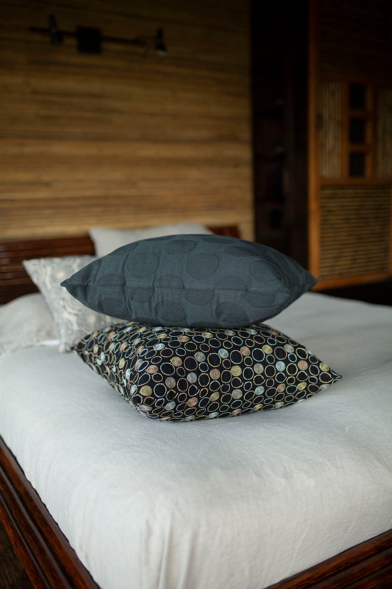 Kyoto Japan Cotton Pillow Dark Teal - JG Switzer