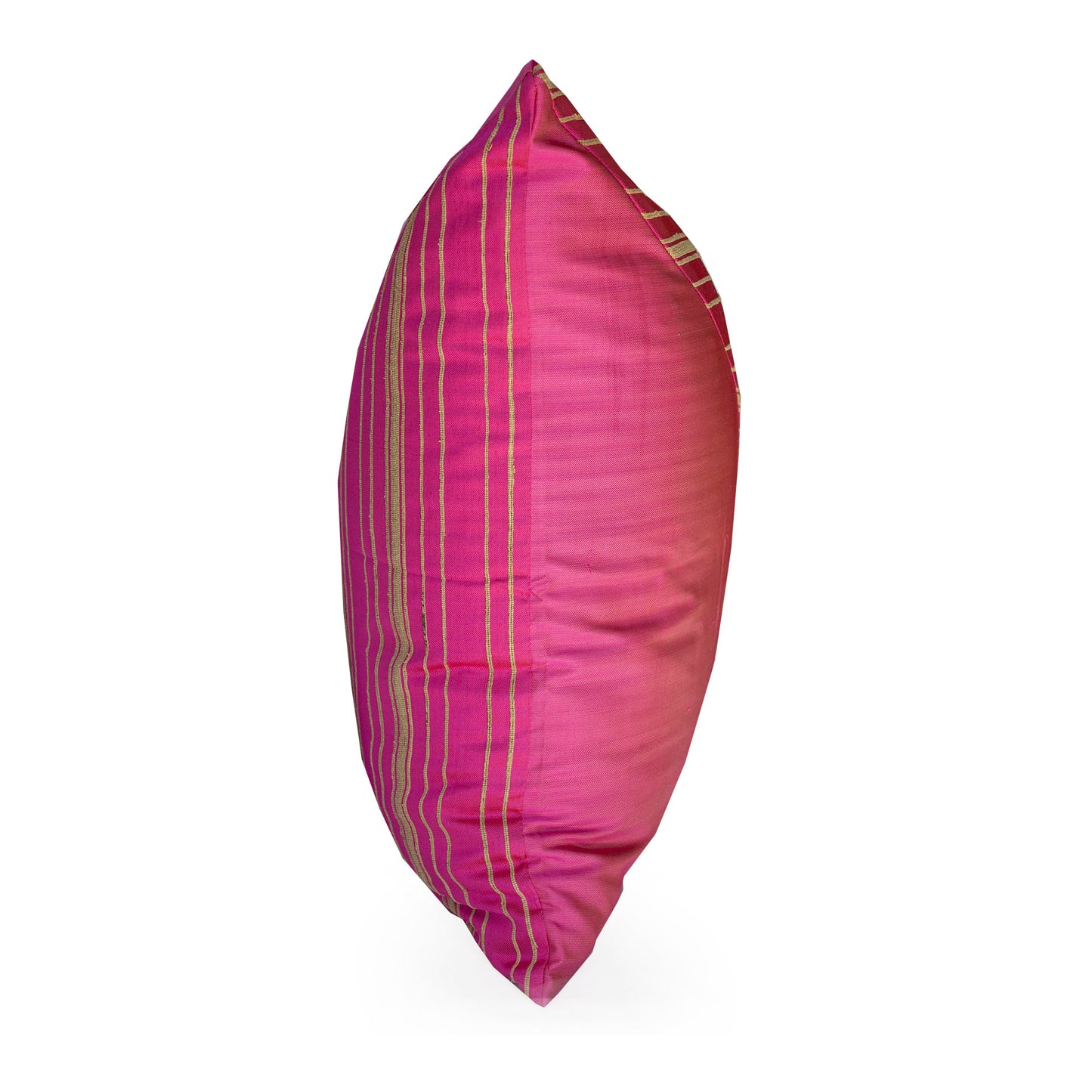 Lotus Flower Silk Pillow - Pink Triangle - JG Switzer