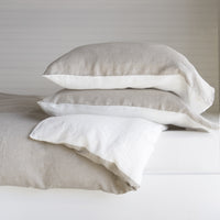 Ashley Linen Duvet Cover Dark Grey/Light Grey - JG Switzer