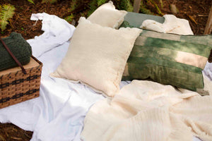 Summer Cotton + Linen Waffle Weave Blanket