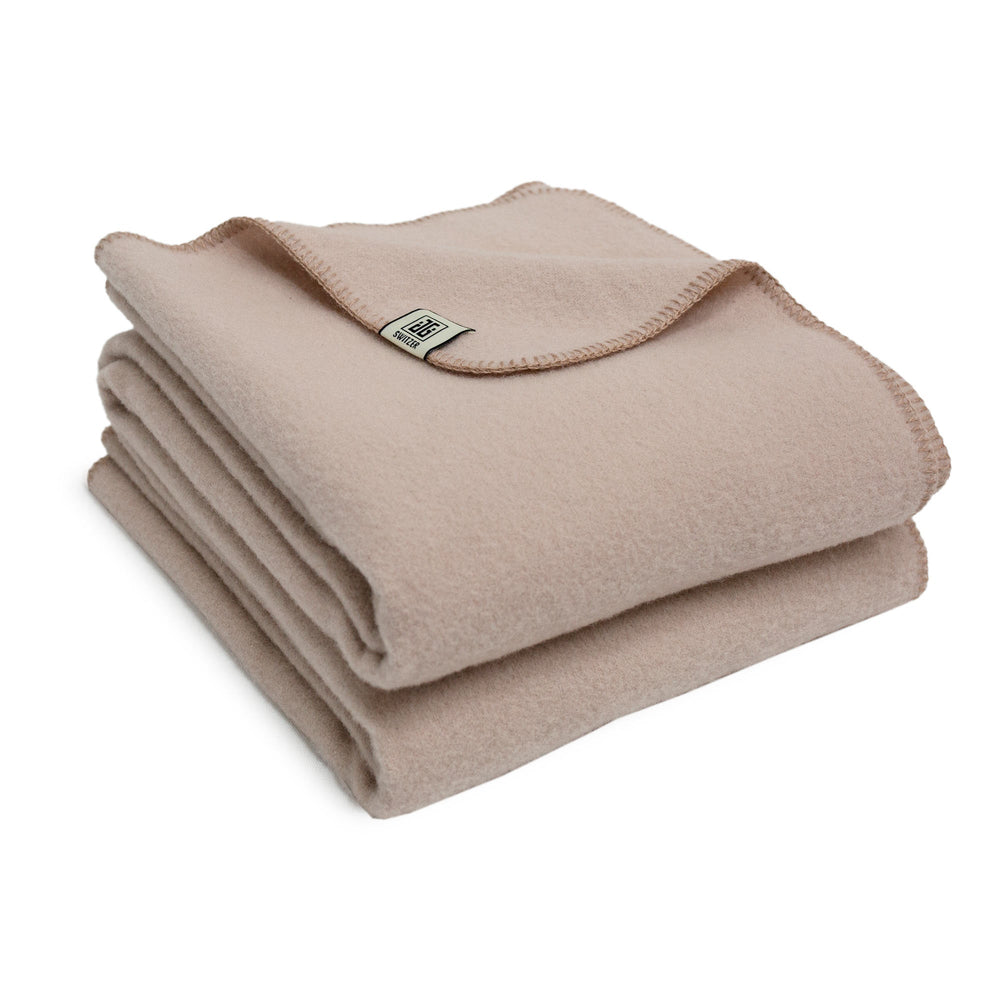 The JG Classic Blanket - 100% Lambswool in Champagne