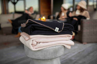 The Portia Throw - Cashmere Blend in Champagne