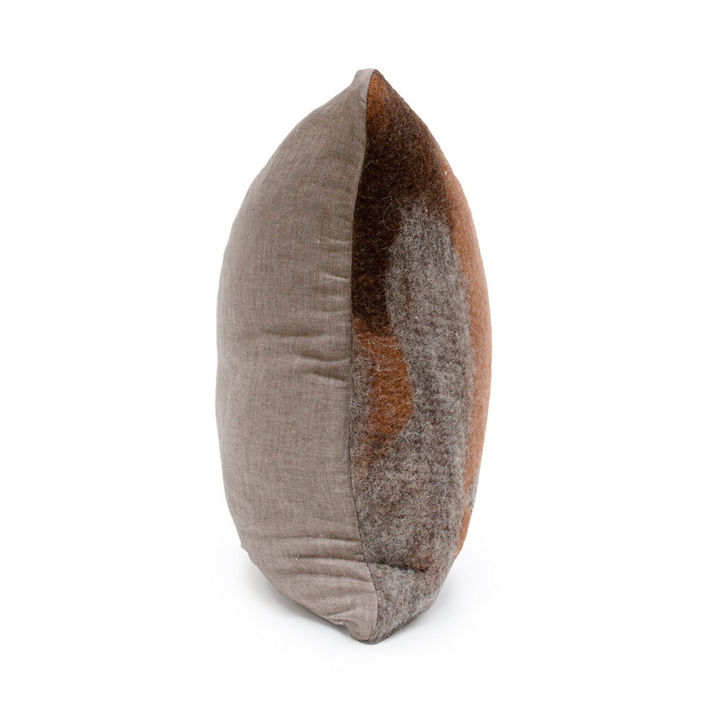 
                      
                        Redwood Rust & Grey Felted Wool Pillow
                      
                    