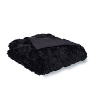 Toscana Real Sheep Fur Throw Lined with Silk