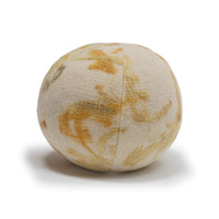 BOTANICAL Plant-Dyed Wool Snowball Pillow - Turmeric Yellow