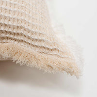 Summer Cotton + Linen Waffle Weave Euro Pillows