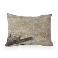 Wensleydale Wool Pillow Grey & Black - JG Switzer