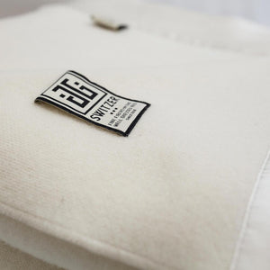 The Whitney 100% Lambswool Blanket with Silk Top Side