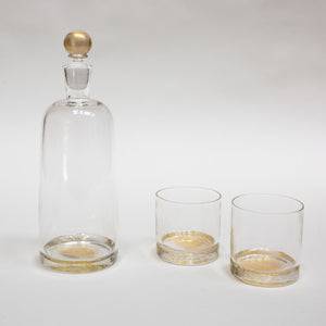 Gold Leaf Drink Decanter by Zev Glass